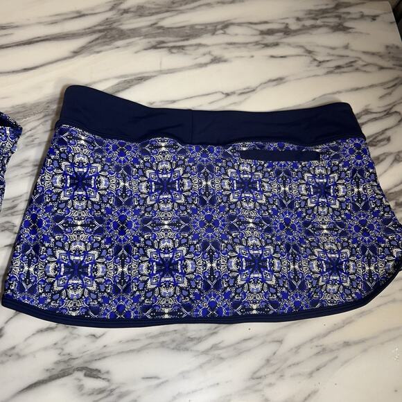 Athleta Maldives Bra Cup Tankini Bikini Swim Skirt Bottom Set 2 Piece Swimsuit S - Picture 8 of 8